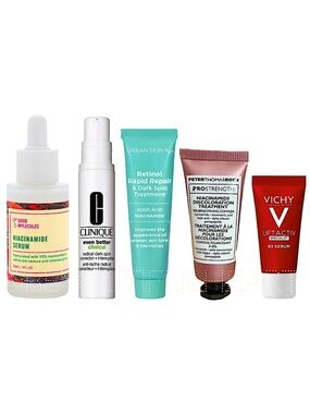Dark Spot Corrector, Pore Minimizer, Anti-Aging 5 Piece Mini Beauty Bundle